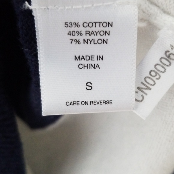 NY&CO Short Sleeve Navy and White Striped Cardigan - Picture 6 of 7